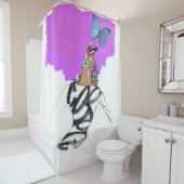 Rideau en douche de couture (En situation)