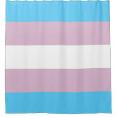 Rideau en douche de drapeau de transsexuel (Devant)