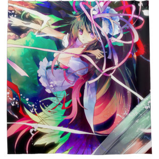 Rideau en douche de fille de féerie d'Anime