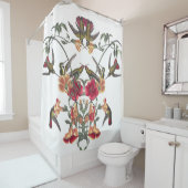 Rideau en douche de fleur d'Audubon d'oiseaux de (En situation)