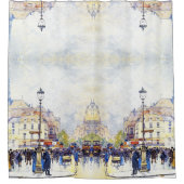 Rideau en douche de Galien de scène de rue de (Devant)