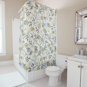 Rideau en douche de jasmin bleu