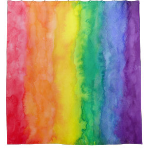 Rideau en douche de lavage d'arc-en-ciel