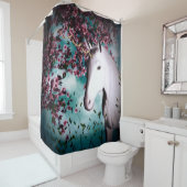 Rideau en douche de licorne (En situation)