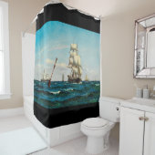 Rideau en douche de mers d'océan de bateaux de (En situation)