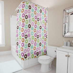 Rideau en douche de motif de beignet