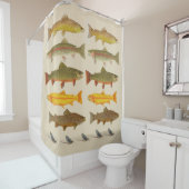 Rideau en douche de pêche de mouche de Côte Est (En situation)