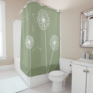Rideau en douche de pissenlit