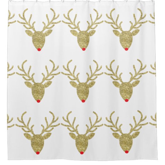 Rideau en douche de renne de Rudolph de parties (Devant)