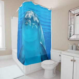 Rideau en douche de sourire mignon de dauphin