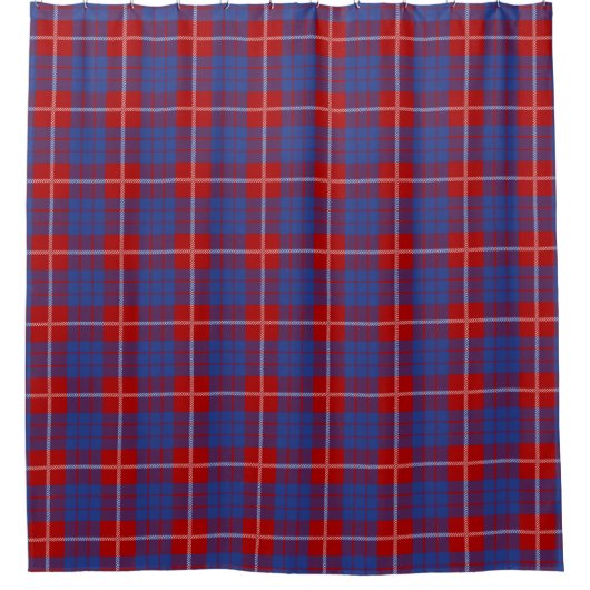 Rideau en douche de tartan de Hamilton (Devant)
