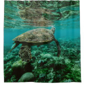 Rideau en douche de tortue de natation (Devant)