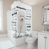 Rideau en douche de traits de Bichon (En situation)