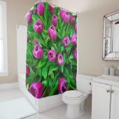 Rideau en douche de tulipes (En situation)