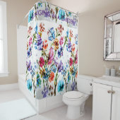 RIDEAU EN DOUCHE DES EMPREINTES DE PATTES %PIPE% (En situation)