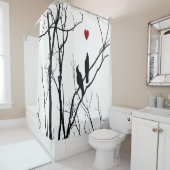 Rideau en douche d'inséparables (En situation)