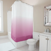 RIDEAU EN DOUCHE DU ROSE ROSE OMBRE (En situation)