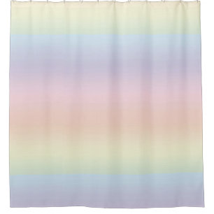 Rideau en douche en pastel de motif de rayure de