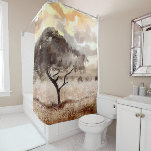 Rideau en douche fait sur commande de l'Afrique