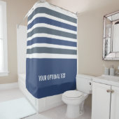 Rideau en douche fait sur commande de motif de (En situation)