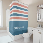 Rideau en douche fait sur commande de motif de (En situation)