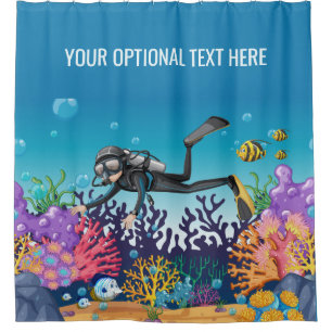 Rideau en douche fait sur commande des textes de
