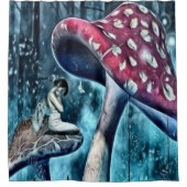 Rideau en douche féerique bleu (Devant)