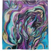 Rideau en douche floral (Devant)