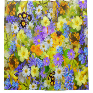Rideau en douche floral magnifique