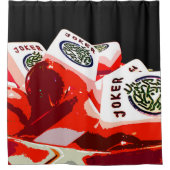 Rideau en douche géant de cuvette de joker (Devant)