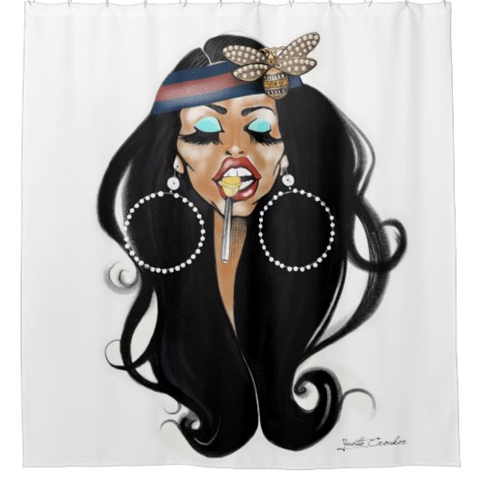 Rideau en douche humble d'abeille (Devant)