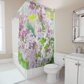 Rideau en douche lilas (En situation)