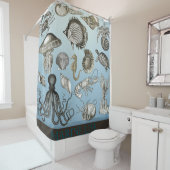 Rideau en douche marin de faune (En situation)