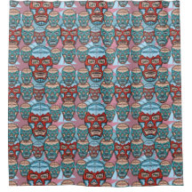 Rideau en douche mexicain de lutteur de Lucha