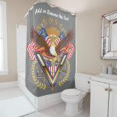 Rideau en douche militaire d'hommage de vétéran (En situation)