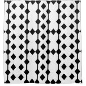 Rideau en douche modelé par diamant noir et blanc (Devant)