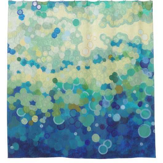 Rideau en douche nautique de décor de plage (Devant)