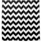 Rideau en douche noir et blanc d'impression de (Devant)