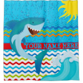 Rideau en douche nommé personnalisé par garçons de (Devant)