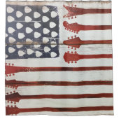 rideau en douche patriotique américain de musique (Devant)