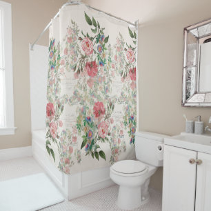 Rideau en douche rose de Passionflowers