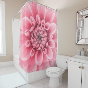 Rideau en douche rose élégant de l'illustration 
