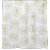 Rideau en douche tropical de concepteur d'or blanc (Devant)