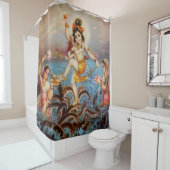 Rideau en douche vintage de l'Inde (En situation)