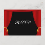 Rideau rouge RSVP de Hollywood<br><div class="desc">Une carte orientée du tapis rouge RSVP de hollywood.</div>