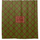 Rideau Tartan Automne Rustique Personnalisé Ferme  (Devant)