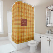 Rideau Tartan Chic de Style Moderne avec Nom Perso (En situation)