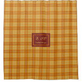Rideau Tartan Chic de Style Moderne avec Nom Perso (Devant)