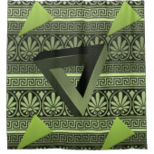 rideau triangulaire vert noir (Devant)