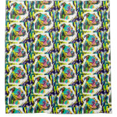 Rideaux De Douche 0173 - Yorken de douche Pitbull Love (Devant)